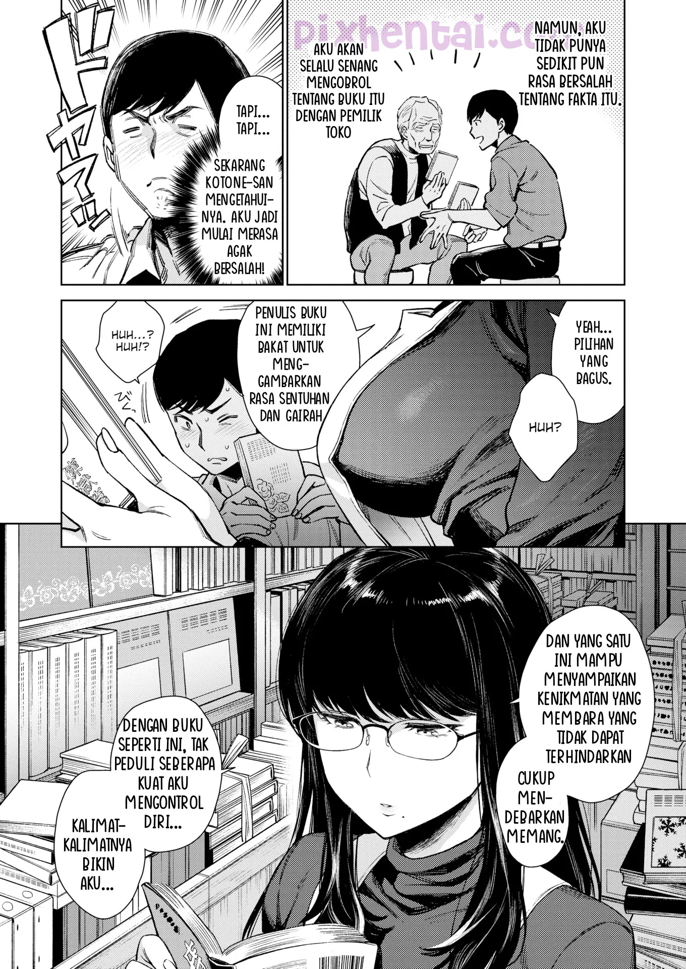 Komik hentai xxx manga sex bokep Kotone Tsumugi Penjaga Toko Buku yang sangat Sensual 4